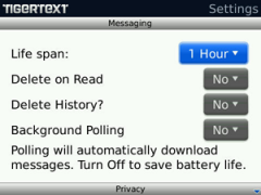 TigerText for BlackBerry