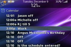 Today Calendar 0 Theme for BlackBerry 9000 Bold