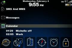 Today Three Theme for BlackBerry 9000 Bold