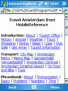 Travel Amsterdam (Palm OS)