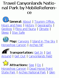 Travel Canyonlands National Park (Symbian)