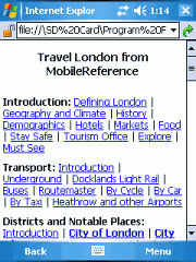 Travel London (Palm OS)