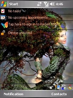 Tree lady gh Theme for Pocket PC
