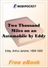 Two Thousand Miles on an Automobile for MobiPocket Reader
