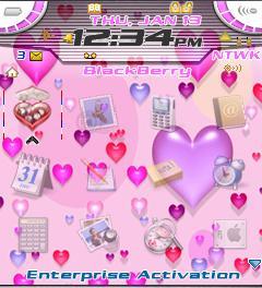 Valentine 1 Theme for Blackberry 7100