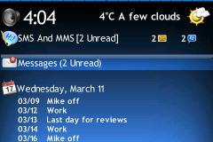 Weather + 3 Theme for BlackBerry 9000 Bold