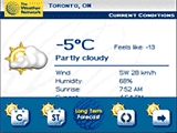 WeatherEye Mobile (BlackBerry OS 4.3 and above without Touch Screen)