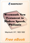 Weymouth New Testament in Modern Speech, Philippians for MobiPocket Reader
