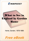 What to See in England for MobiPocket Reader