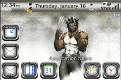 Wolverine Theme for Blackberry 9000