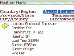 World Weather for BlackBerry