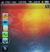 Z iPhone Theme for Blackberry 8100 Pearl