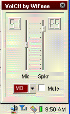 Zaurus Volume Control Applet