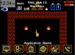 Zelda 8-bit Theme for Blackberry 8300