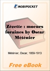 Zezette : moeurs foraines for MobiPocket Reader