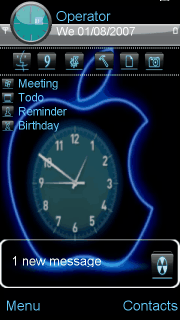 Animated iphone clock