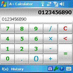 A Plus Calculator Windows Mobile 5.0