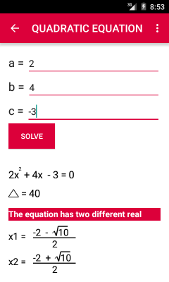 AX2 - Quadratic Equation