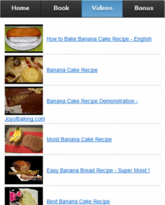 Banana Cake Recipe