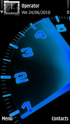 Blue Speedometer