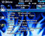 8300 Blackberry TODAY Theme: Blue Flames