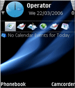 Curve - Neon Blue Light Theme Free Flash Lite Screensaver