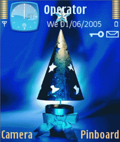 extremly nice!Blue christmas tree.theme for nokia e60/61/62/70/n75/n80/n95