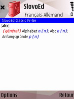 SlovoEd Classic French-German & German-French dictionary for S60