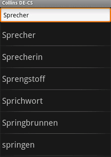 Collins Mini Gem German-Czech & Czech-German Dictionary (Android)