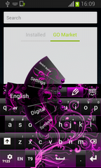 Color Keyboard Neon Pink