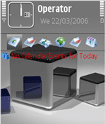 Cubes Nokia e90 Theme + Free Flash Lite Screensaver