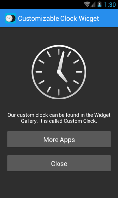 Customizable Clock Widgets