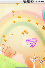 Cute Cartoon Rainbow LWP