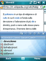 SlovoEd Classic Czech-Italian & Italian-Czech dictionary for Windows Mobile