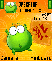 Cute frog make you happy for each new day,theme ui for nokia s60 1.x/2.x phones 6600/n70/n72...