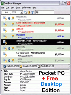 DueDate Manager v4.0 + Free Desktop Edition