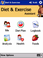 Diet & Exercise Assistant for Windows Mobile