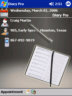 Diary Pro for PPC 2002