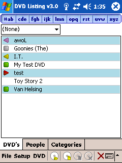 DVD Listing 3.1