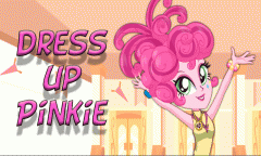 Dress up Pinkie Pie pony to school