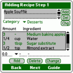 eQuickRecipes Deluxe (Palm OS)