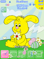 Blackberry Flip ZEN Theme: Easter Bunny