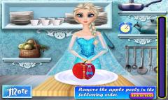 Elsa Cooking Applepie
