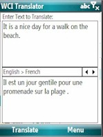 WCI Translator 2.2: English-French for Mobile 6.x