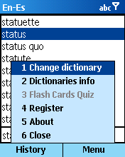 English-Estonian and Estonian-English dictionary for Windows Smartphone