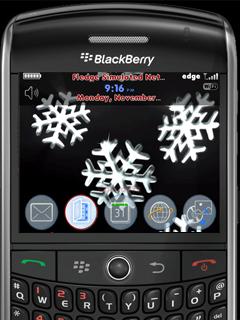 Falling Snowflakes Animated Theme for BlackBerry 8900