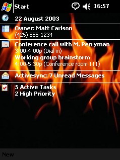 Fire Theme - for Pocket PC