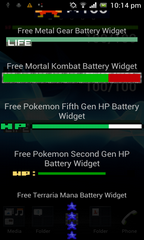 Free Pokemon Fifth Gen HP Battery Widget