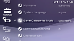 Game Categories source code