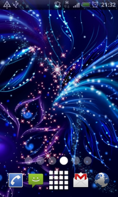 Glitter Abstract Flowers Live Wallpaper